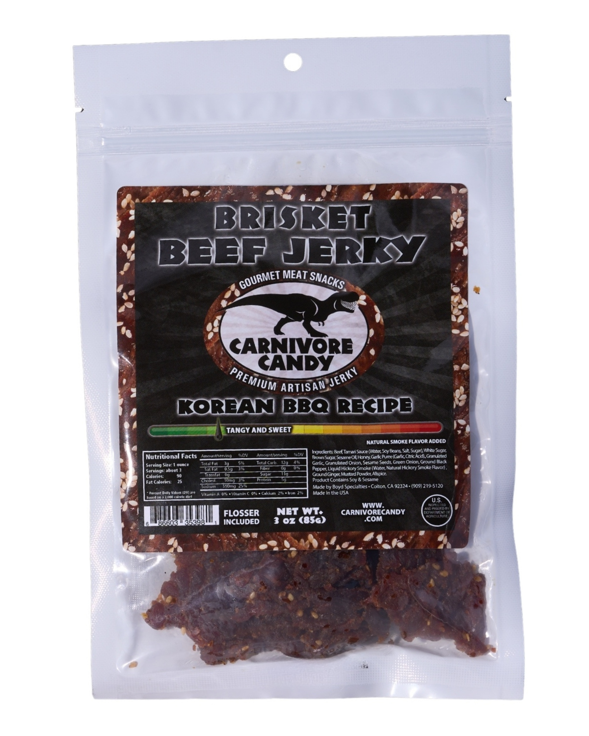 Korean Style BBQ Brisket Beef Jerky