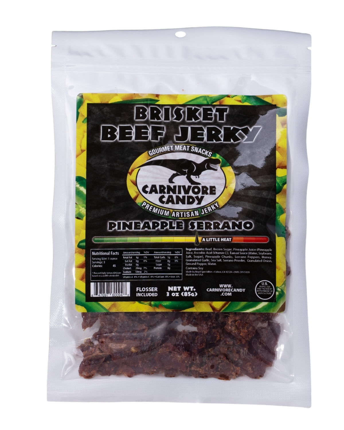 Pineapple Serrano Brisket Beef Jerky