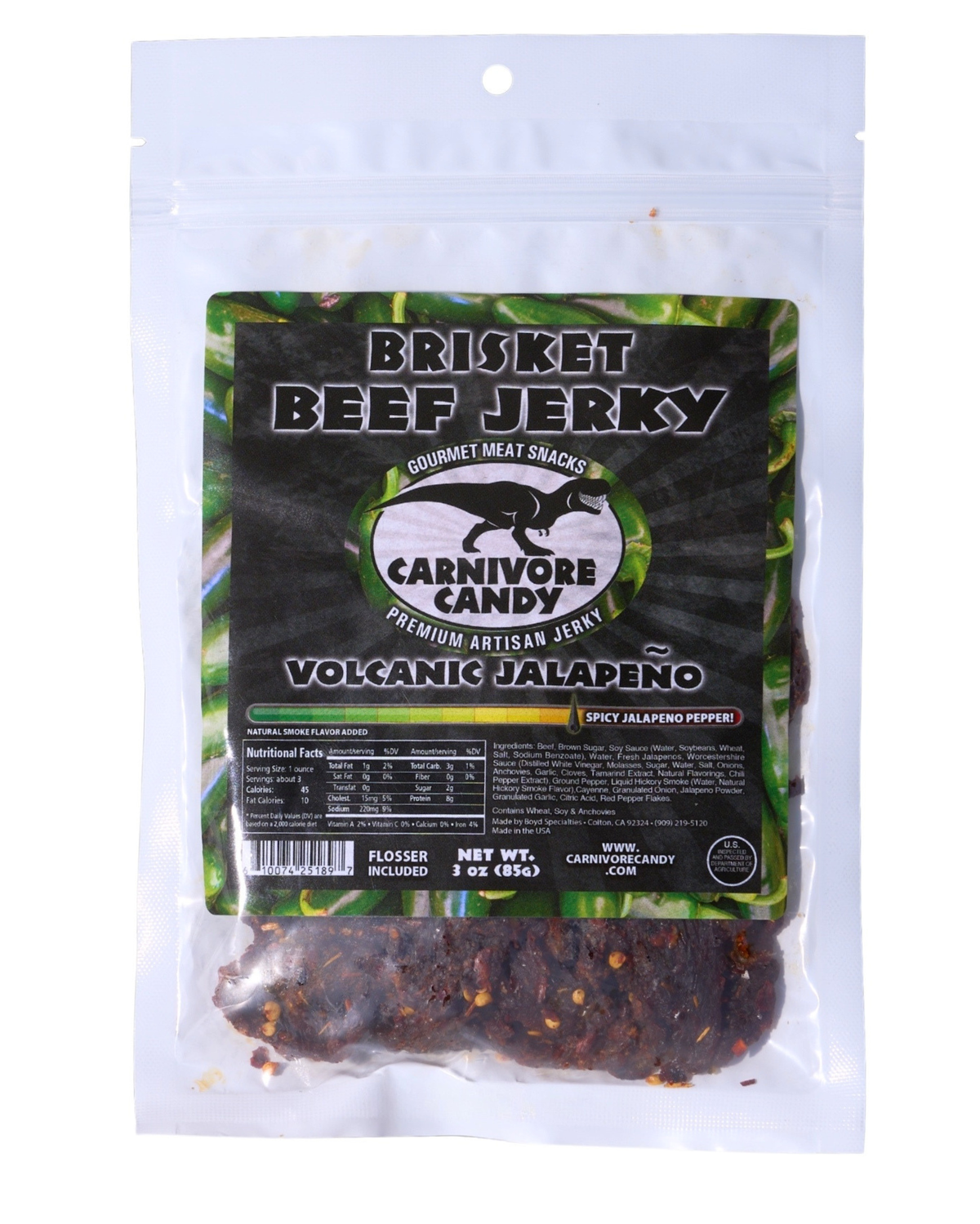 Volcanic Jalapeno Brisket Beef Jerky