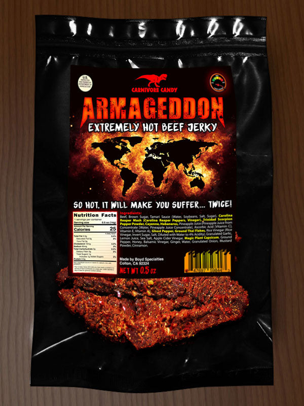 ARMAGEDDON Brisket Beef Jerky (HOTTEST) ARMAGEDDON Brisket Beef Jerky (HOTTEST)