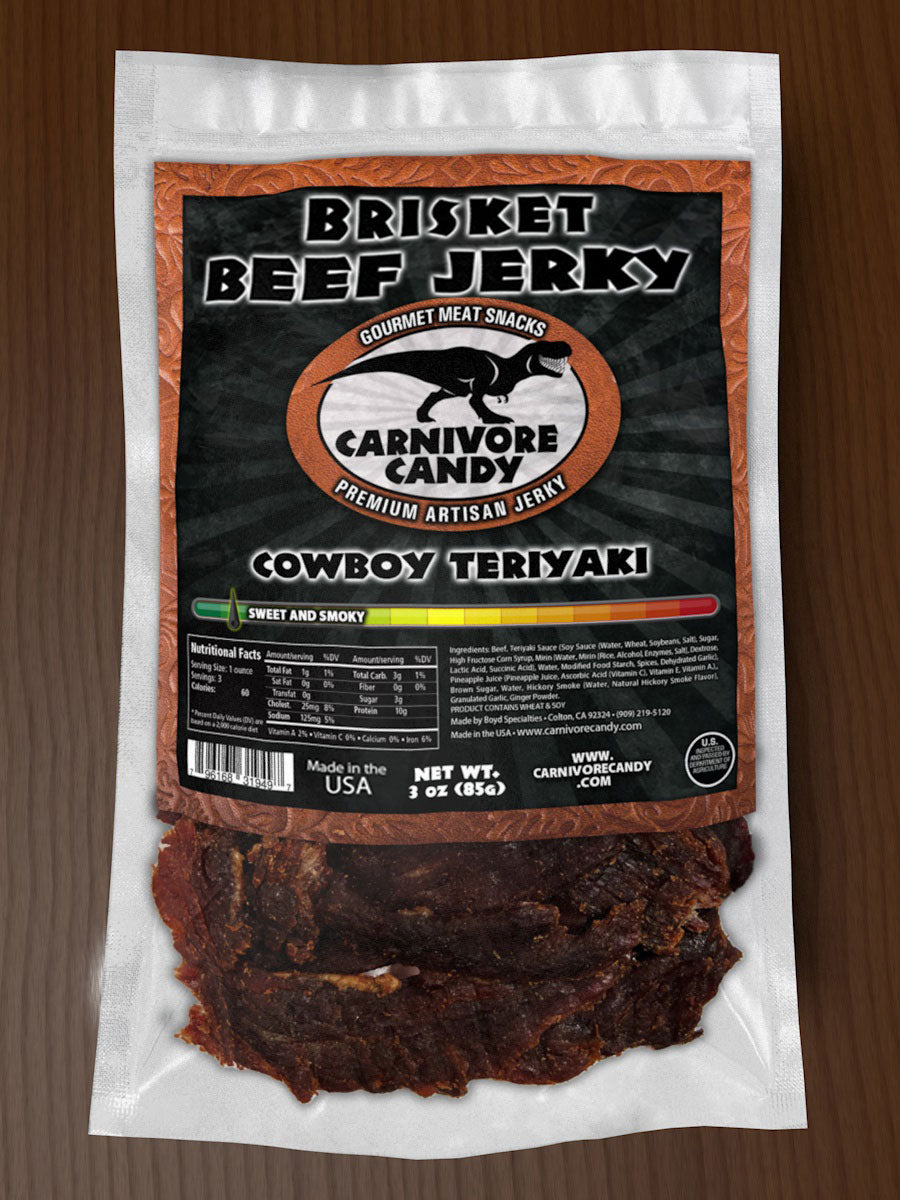 Cowboy Teriyaki Brisket Beef Jerky – BOYD SPECIALTIES