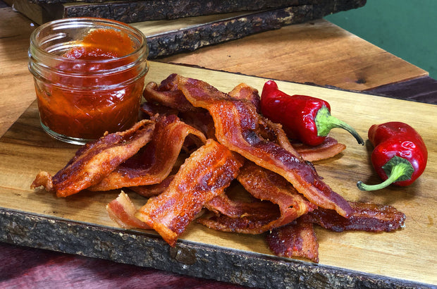 Spicy Sriracha Style Uncured Bacon Jerky